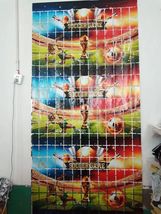 世界杯方块帘我的世界派对用品装饰场景布置印刷图案世界杯足球方块雨丝帘