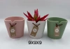 Ceramic fresh and delicate hanging card flowerpot Specification image