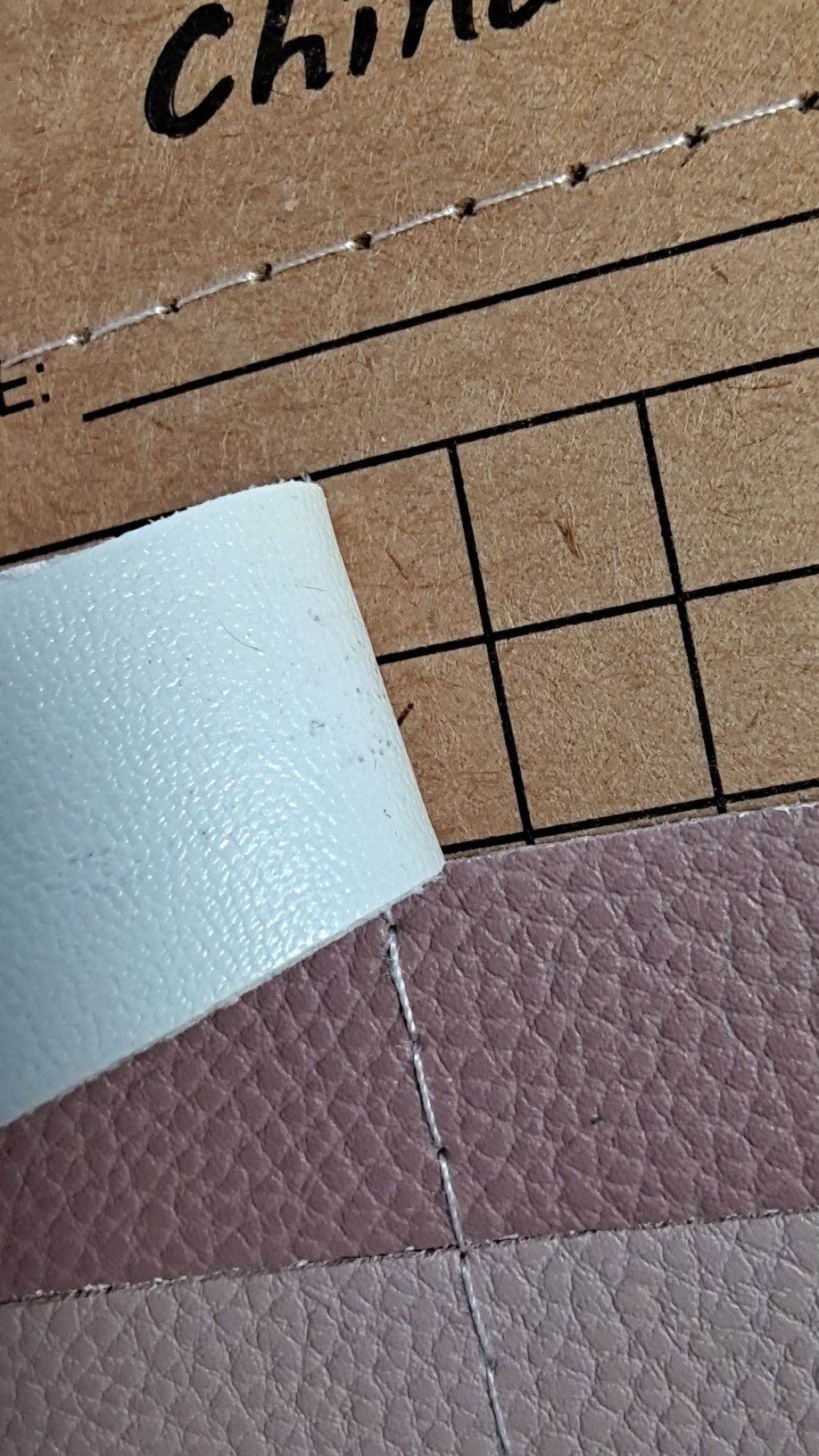 pvc double-sided leather factory direct sales Specification image