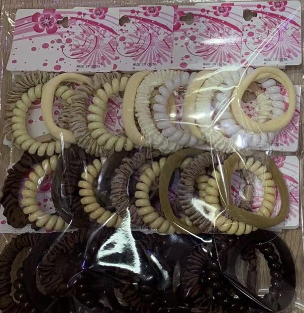 气质秋冬头绳女款 发圈肥肠圈款式 发夹一字夹潮流发饰套装