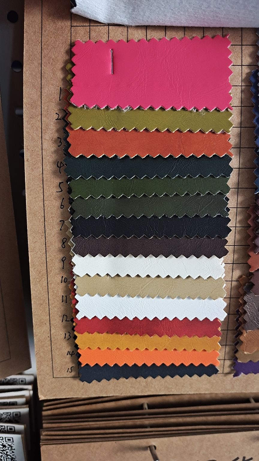 pvc leather, retro oil leather detail image 3