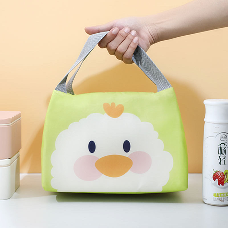 双面图案卡通 牛津布保温便当包饭盒包手提 学生带饭午餐包饭盒袋详情图4