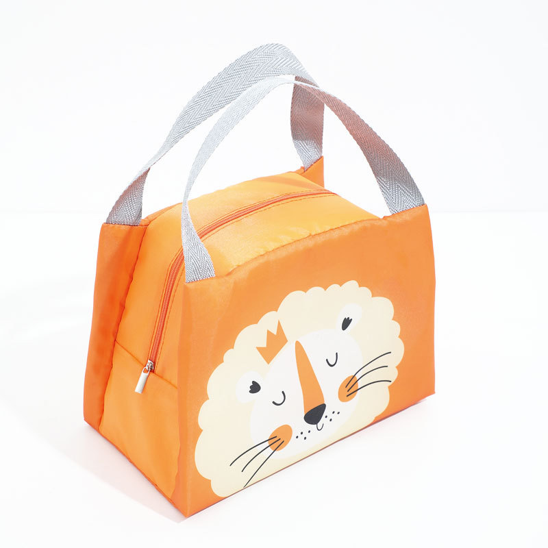 双面图案卡通 牛津布保温便当包饭盒包手提 学生带饭午餐包饭盒袋详情图5
