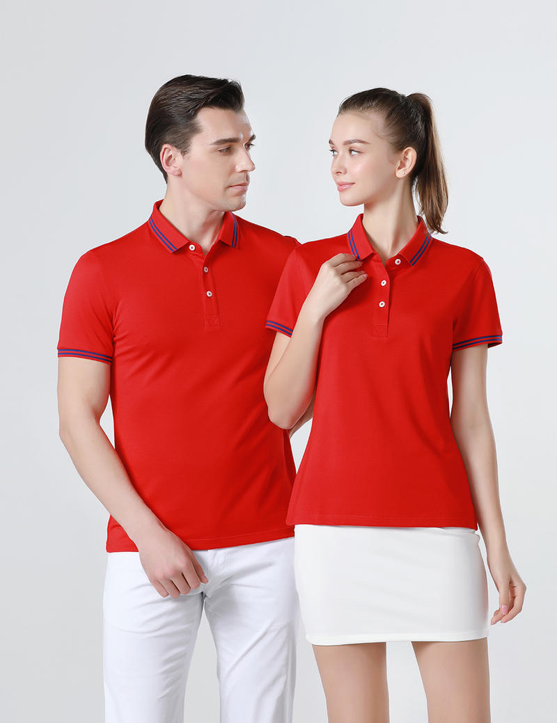 polo衫定制工作服印logo夏季纯棉t恤刺绣高端翻领速干短袖班服女