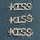 厂家直销欧美跨境热销KISS手链吊坠项链不锈钢时尚简约饰品图