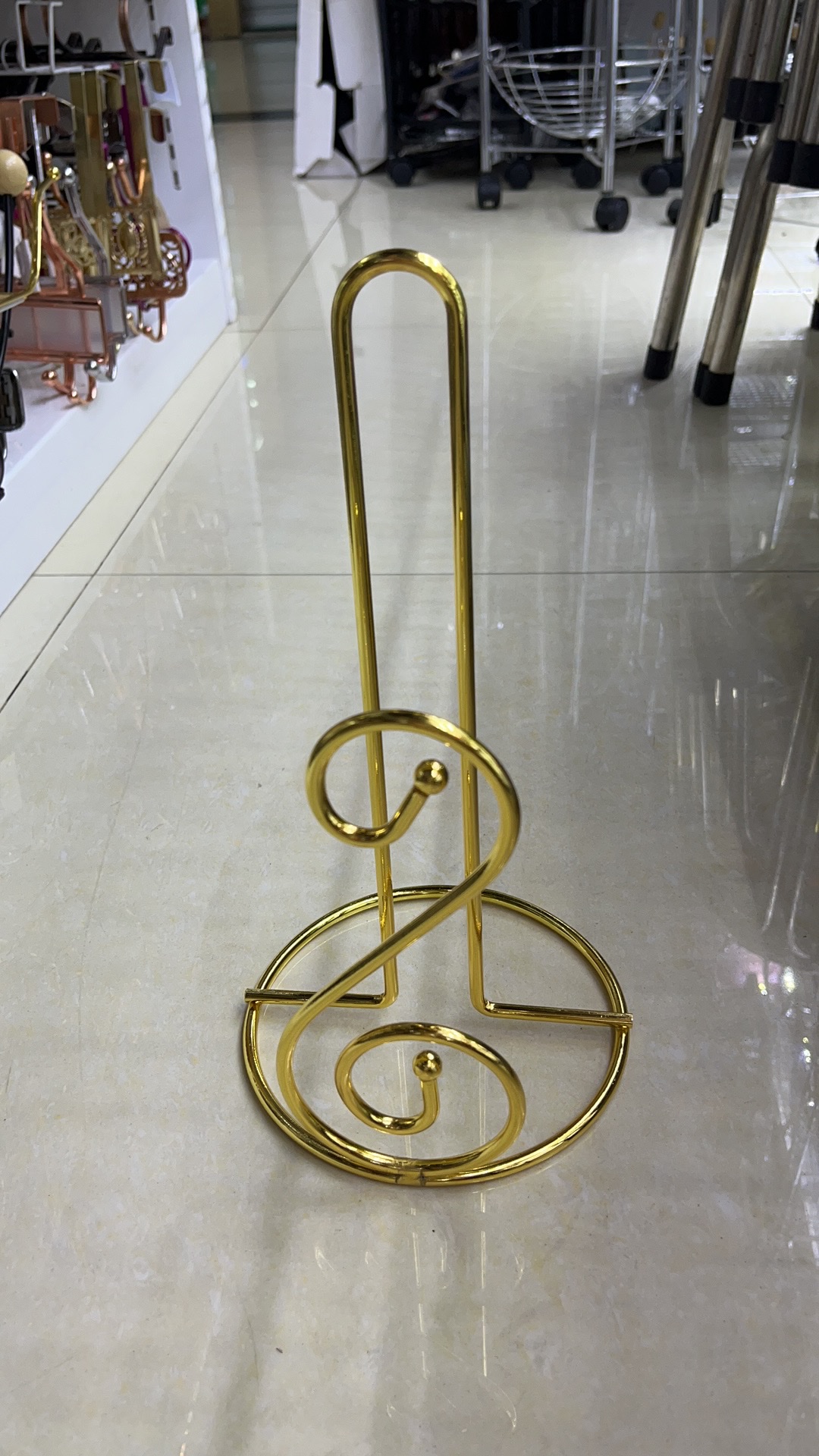 金色纸巾架