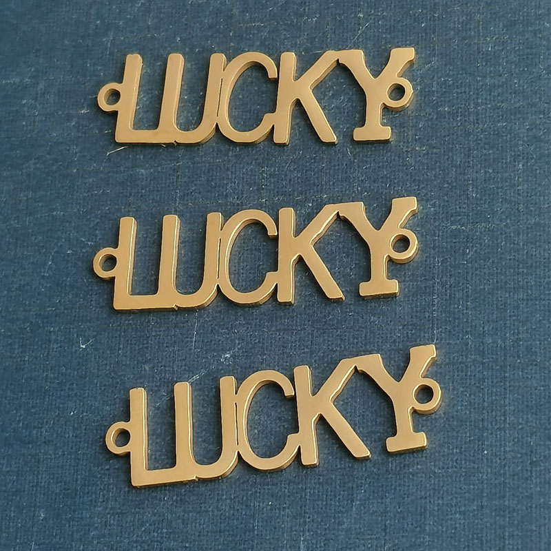 Lucky bracelet pendant for women, Korean version, elegant, light luxury, niche design sense, lucky collarbone titanium steel details Picture