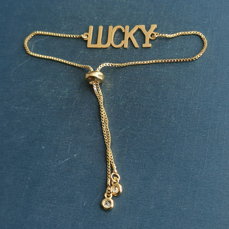 Lucky bracelet pendant for women, Korean version, elegant, light luxury, niche design sense, lucky collarbone titanium steel Application Scenario