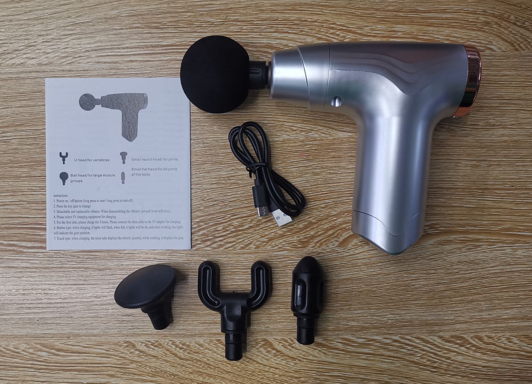 迷你筋膜枪mini颈膜抢肌肉放松按摩器usb按摩健身电动震动手持式详情图2