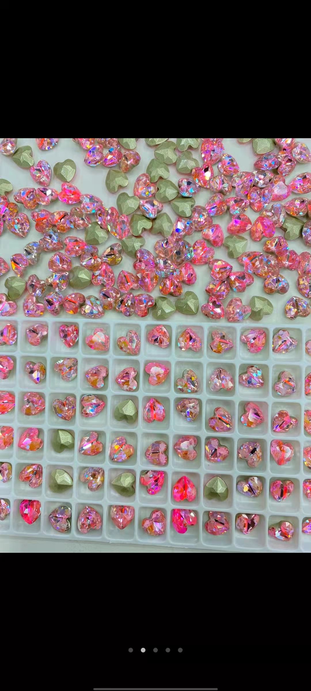 Manicura bugigantilla largo cuadrado espejo mágico diamante red diamante adorno estilo explosivo espejo superflash strass fondo plano diamante perfilado acabado 5002 detail image 12
