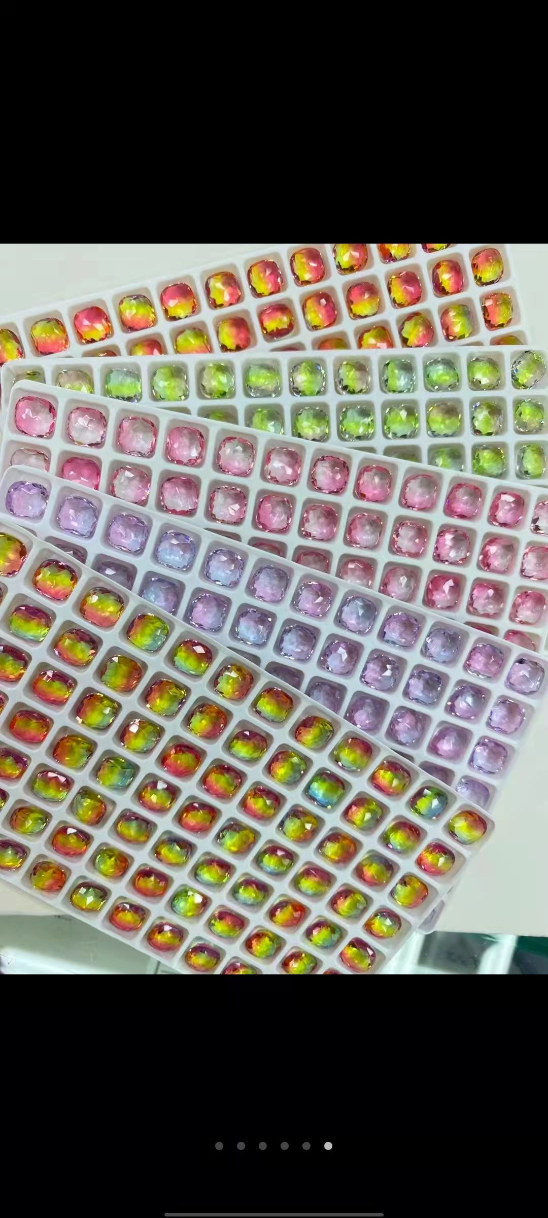 Nail art accessories: Rectangular magic mirror diamond, popular diamond jewelry, bestseller mirror super shiny water diamond, flat-bottomed irregular-shaped diamond jewelry 5004