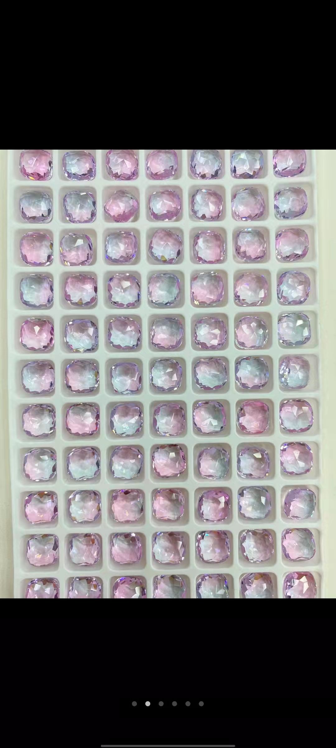 Nail art accessories: Rectangular magic mirror diamond, popular diamond jewelry, bestseller mirror super shiny water diamond, flat-bottomed irregular-shaped diamond jewelry 5004 detail image 5