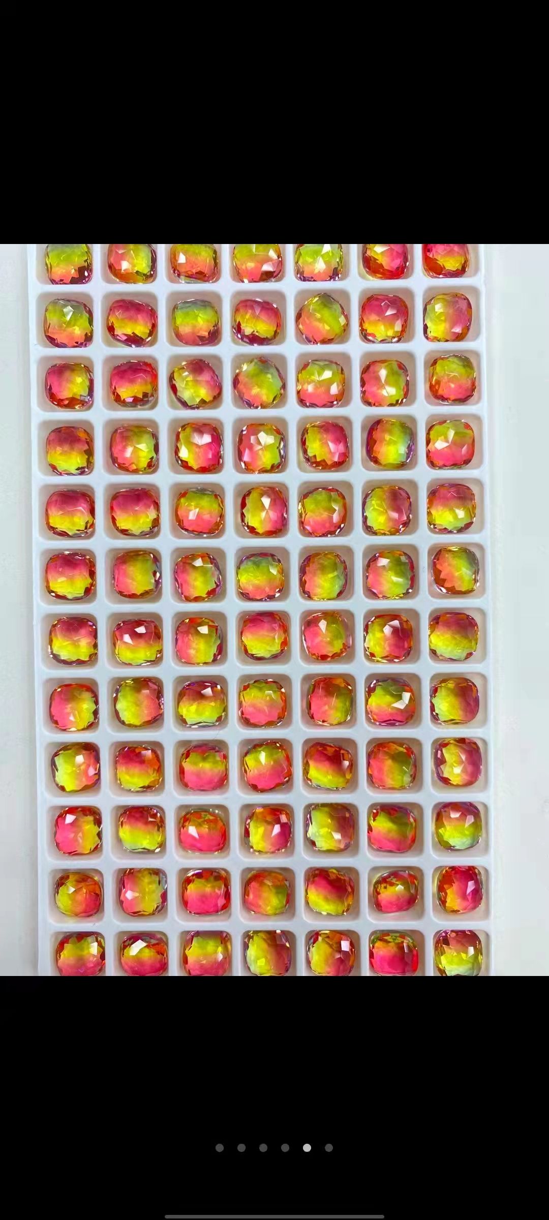 Nail art accessories: Rectangular magic mirror diamond, popular diamond jewelry, bestseller mirror super shiny water diamond, flat-bottomed irregular-shaped diamond jewelry 5004 detail image 2