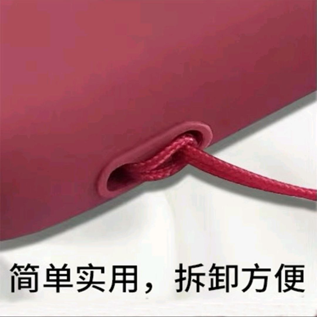 手机挂绳/硅胶挂绳白底实物图