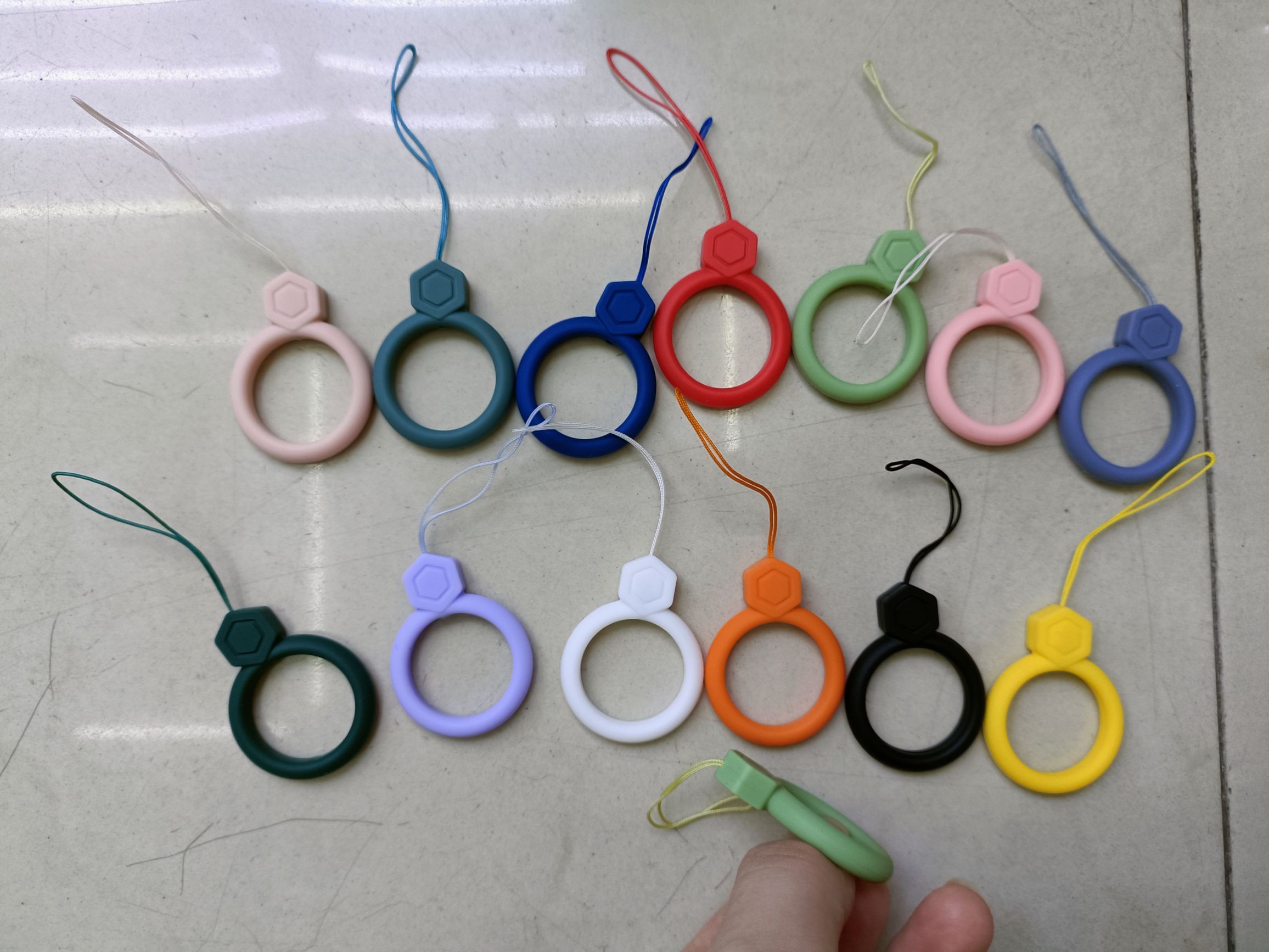 六边形短绳指环扣 散装