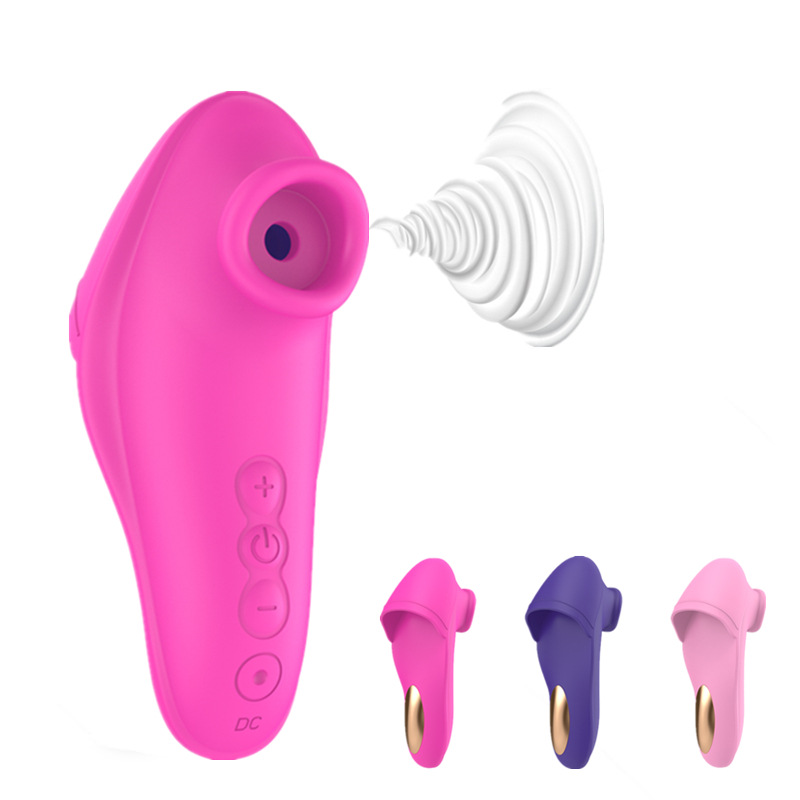 小魔女震动吮吸器USB充电按摩情趣震动棒吮吸性用品批发