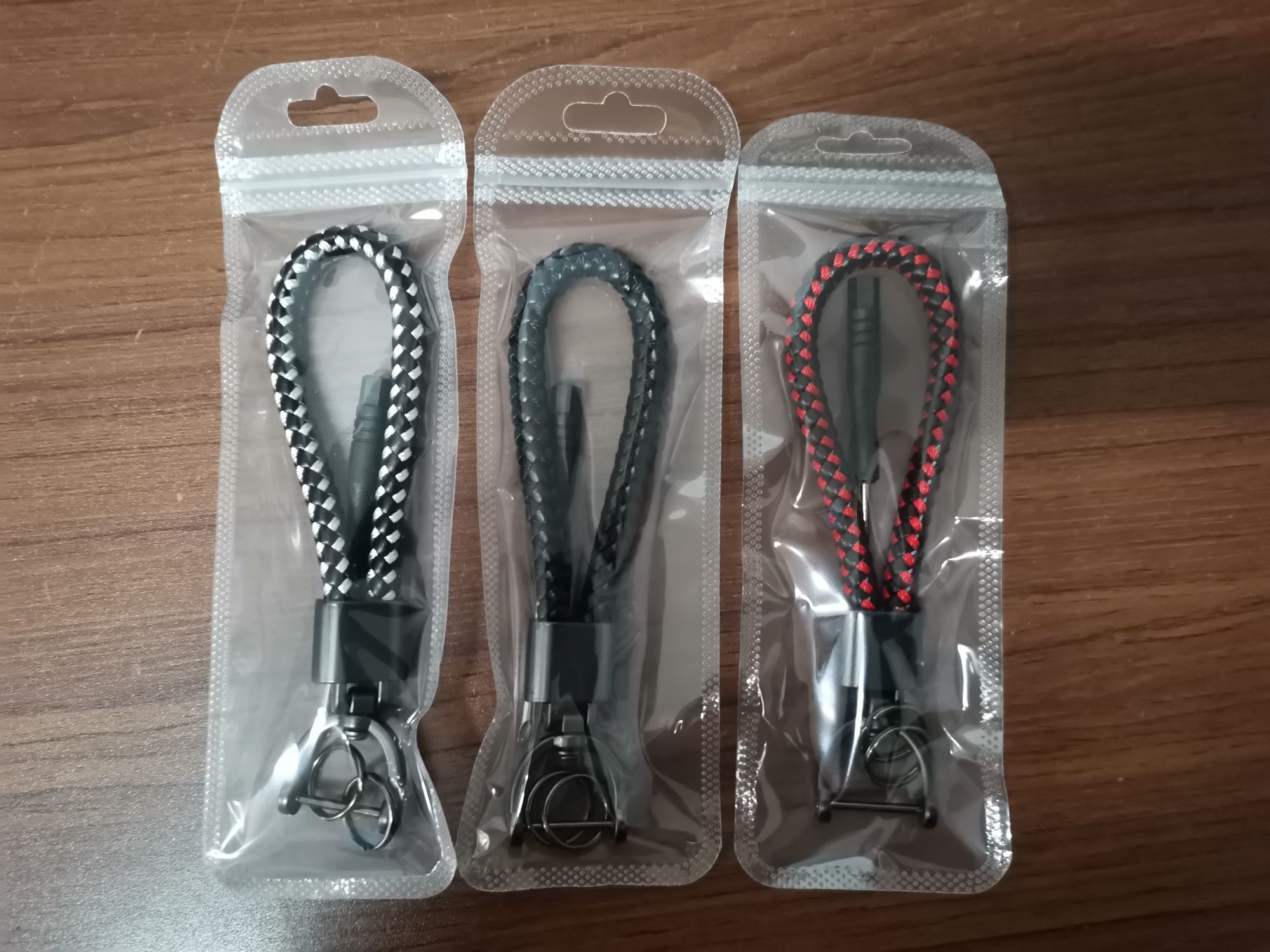 Metal Hand Rope Keychain 5 Colors details Picture