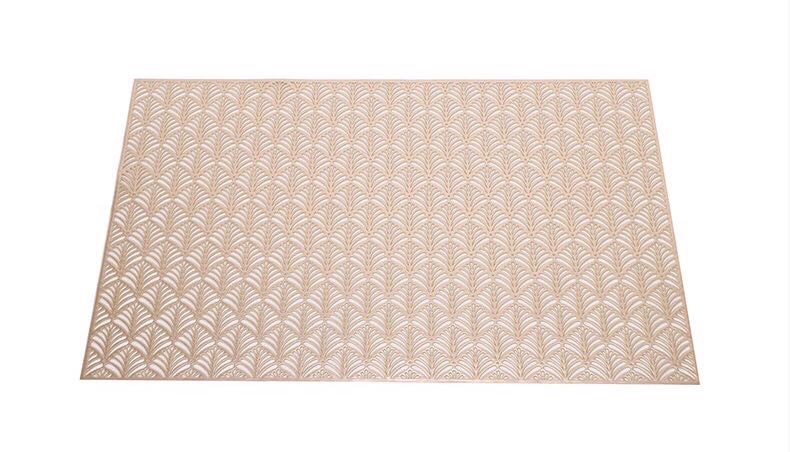 European-style placemats, square PVC Western placemats, Japanese-style European-style heat insulation pads, table MATS and bowl MATS are easy to wash and dry quickly details Picture