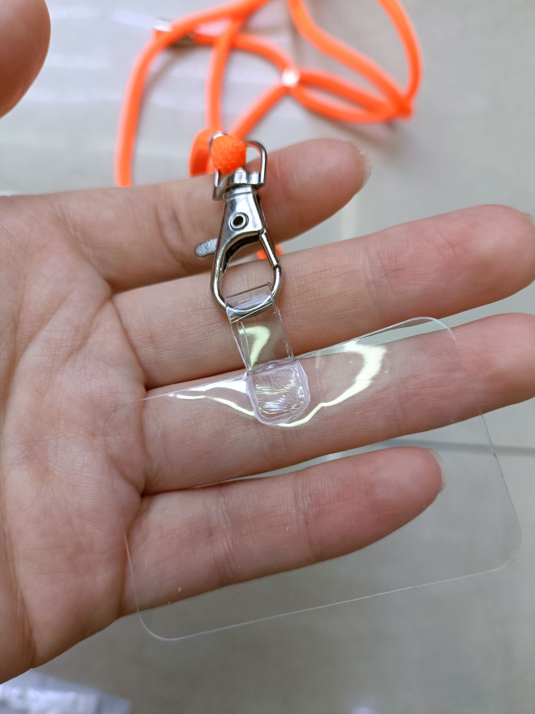 Single transparent soft sheet gasket for mobile phone lanyard detail image 11