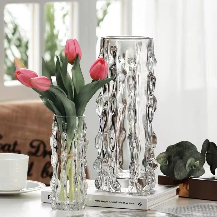 Chu Guang Glass Crystal Glass Vase, home decoration Glass vase, Hydroponic Vase, Sea Cucumber Vase