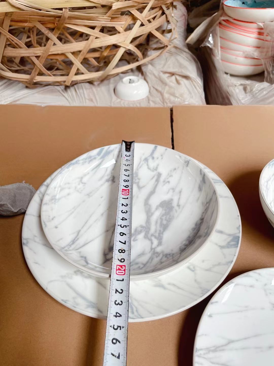 方圆陶瓷大理石特色西餐牛排餐盘饭碗系列网红西餐盘FY6858888详情图8