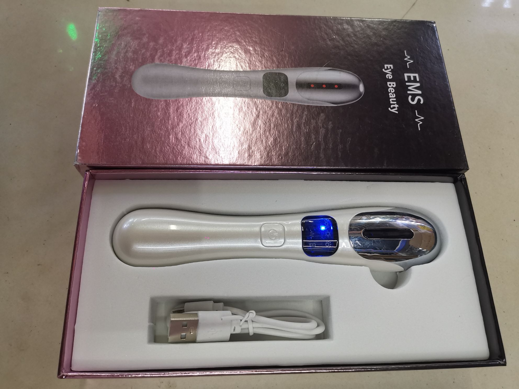 USB充电微电流美眼仪智能眼部按摩仪彩光护眼震动美容仪按摩器详情图7