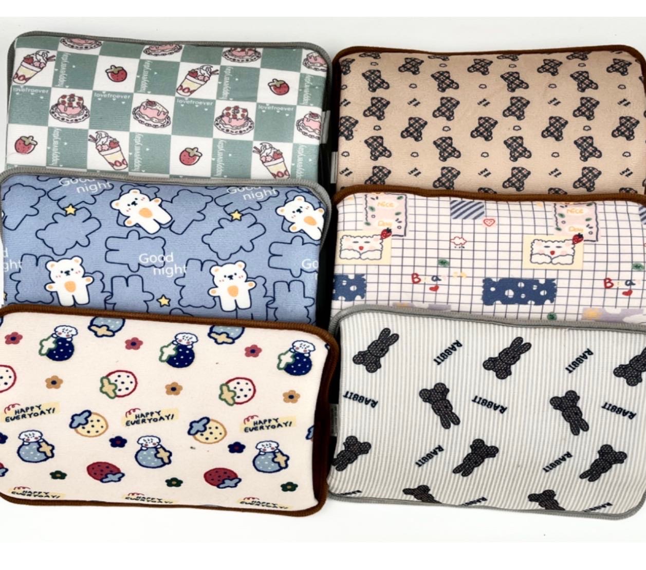New cartoon dual-plug rechargeable hot water bag