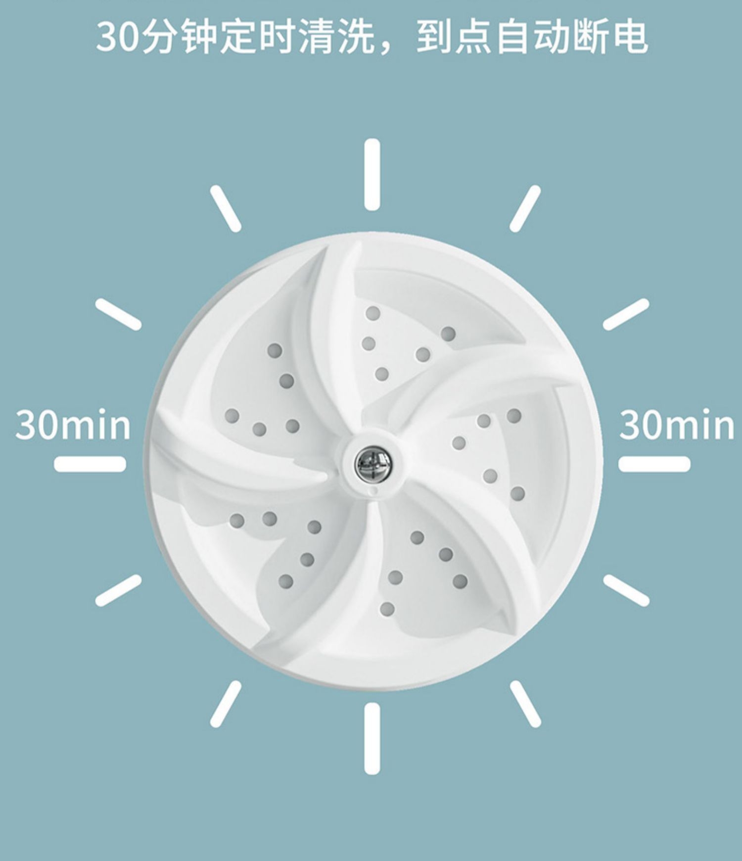 Ultrasonic folding turbine washing machine, portable small socks and underwear, lazy people in dormitories, mini laundry wonder for business trips detail image 6