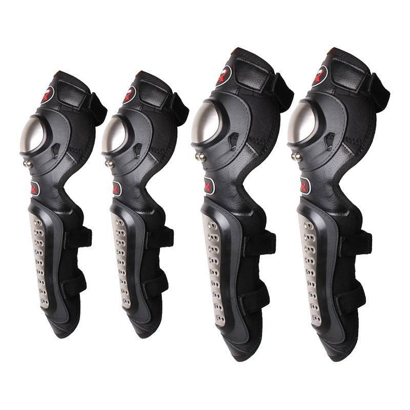 PRO X Motorcycle Protective Gear Knee and Elbow Guard Four-piece Set Stainless steel Riding Rider anti-fall protective gear for off-road use Specification image