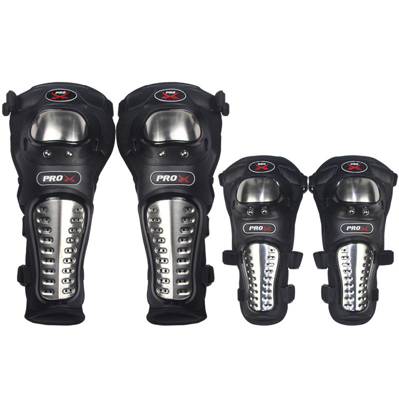 PRO X Motorcycle Protective Gear Knee and Elbow Guard Four-piece Set Stainless steel Riding Rider anti-fall protective gear for off-road use details Picture