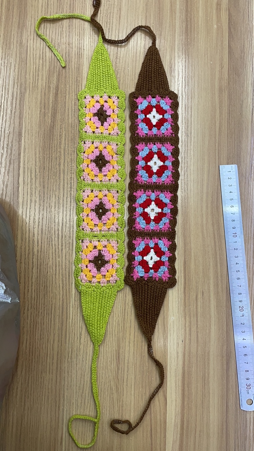 Fabric, clothing accessories, lace, multi-color triangular scarf