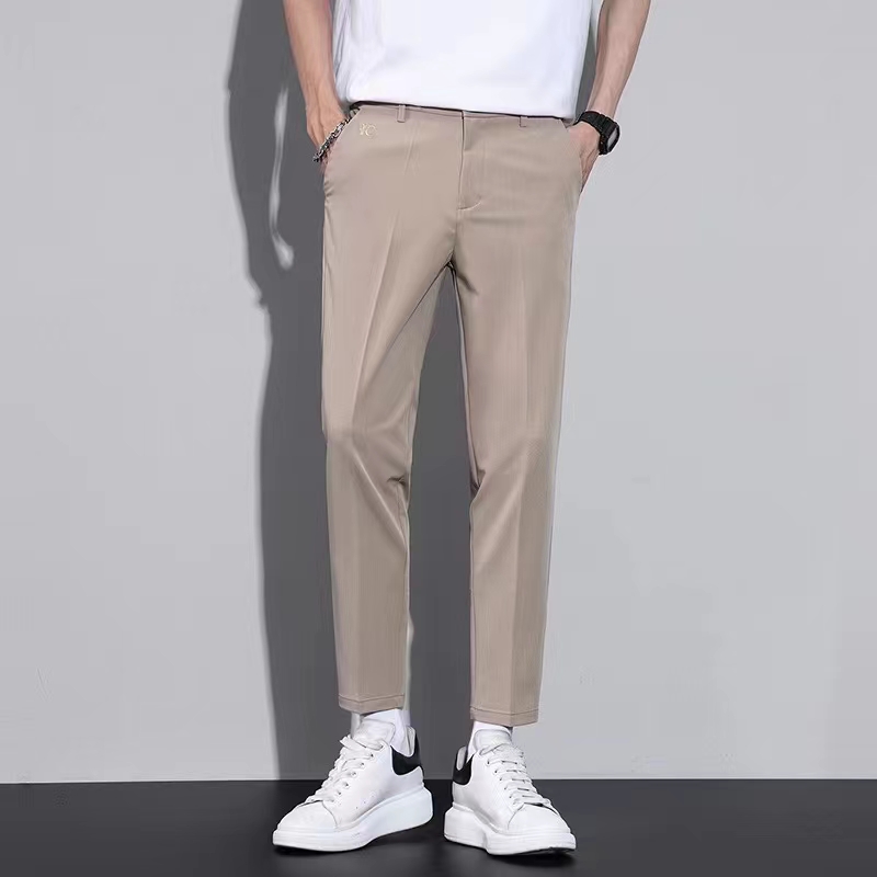 男士西装裤子外穿韩版潮流夏季薄款9九分西裤直筒西装休闲裤男8分详情图5