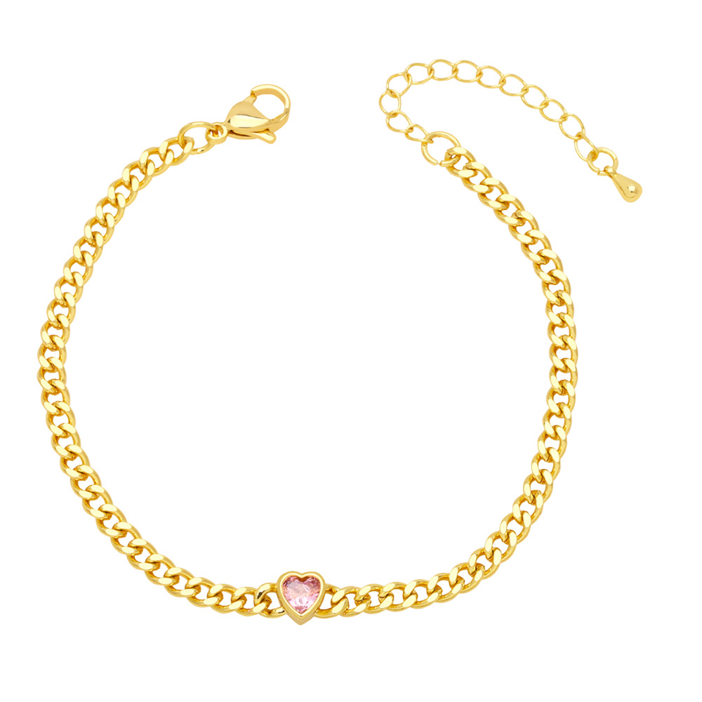 European and American cross-border retro, niche and cold style chain bracelet for women, Instagram trendy, individual and simple Cuban chain bracelet detail image 5