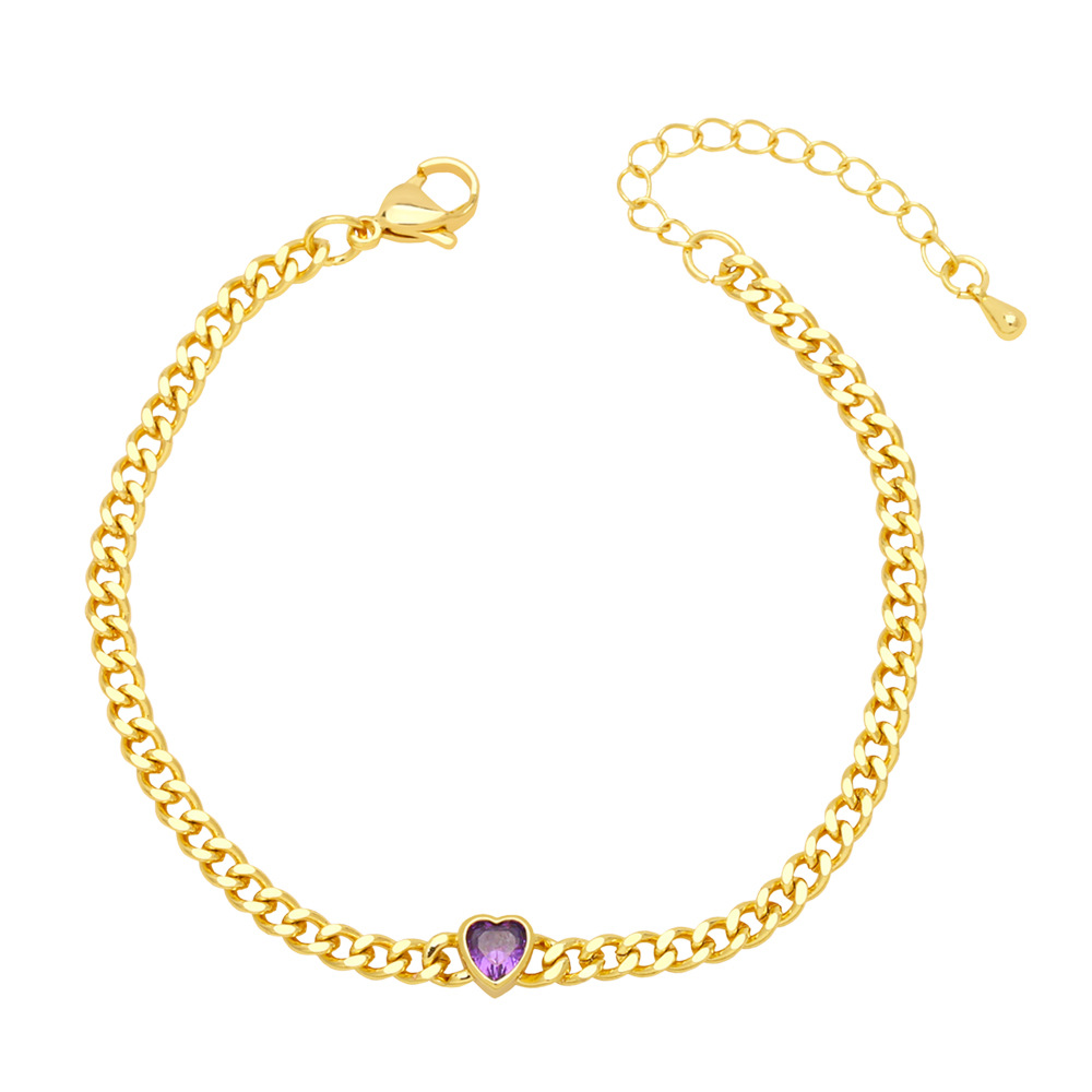 European and American cross-border retro, niche and cold style chain bracelet for women, Instagram trendy, individual and simple Cuban chain bracelet detail image 4