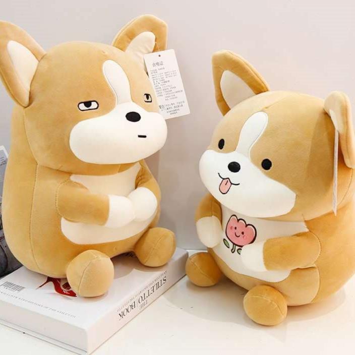 No. 1 Cute squirrel, cute little chubby dog doll, plush toy doll, dog bed pillow, birthday gift for men and women details Picture