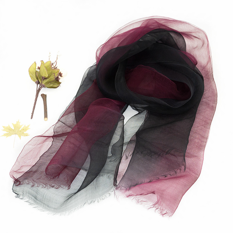 Spring And Summer New On The New Special Price Silk Sunblock All-Match Scarf Light, Soft And Breathable Thin Outer Scarf Fashion Gradient Scarf Item Picture