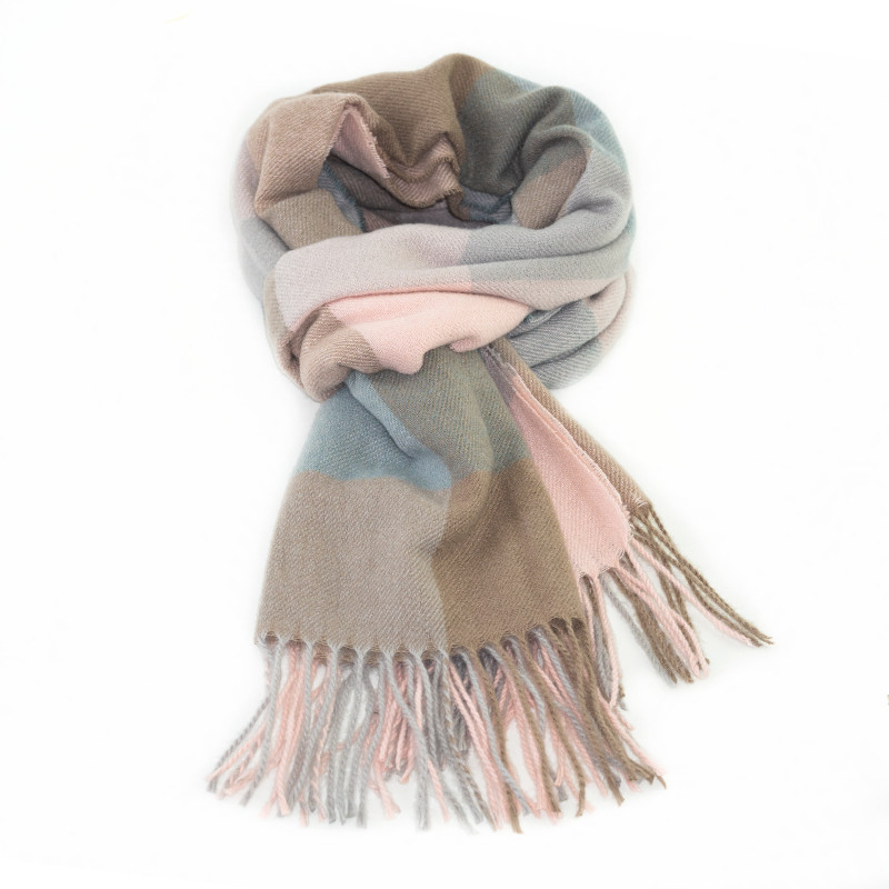 Japan And South Korea Fashion Autumn Winter 2022 New Classic Plaid Scarf Imitation Cashmere Scarf Shawl Warm And Thick Multi-Purpose Scarf undefined