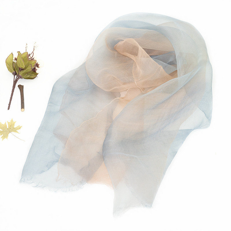 Spring And Summer New On The New Special Price Silk Sunblock All-Match Scarf Light, Soft And Breathable Thin Outer Scarf Fashion Gradient Scarf details Picture