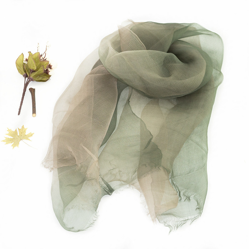 Spring And Summer New On The New Special Price Silk Sunblock All-Match Scarf Light, Soft And Breathable Thin Outer Scarf Fashion Gradient Scarf Specification drawing