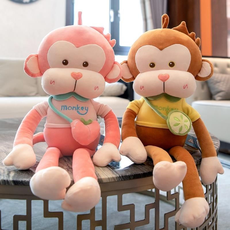 Fruit Monkey Plush Toy No. 1, long-armed Monkey doll, cute little monkey Gorilla Doll, gift for girls details Picture