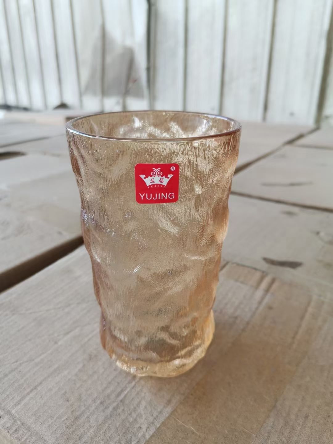 YJSK-5012-3D 玉晶电镀琥珀水杯高款