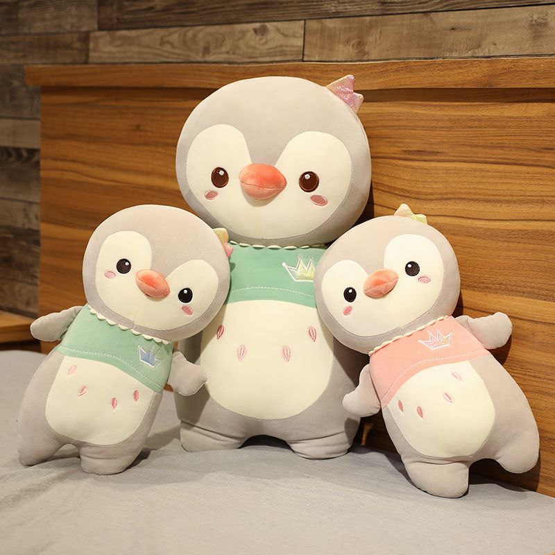 No. 1 Cartoon penguin, Internet celebrity, cute penguin plush toy, doll, cloth doll, super soft sleeping pillow, girl details Picture