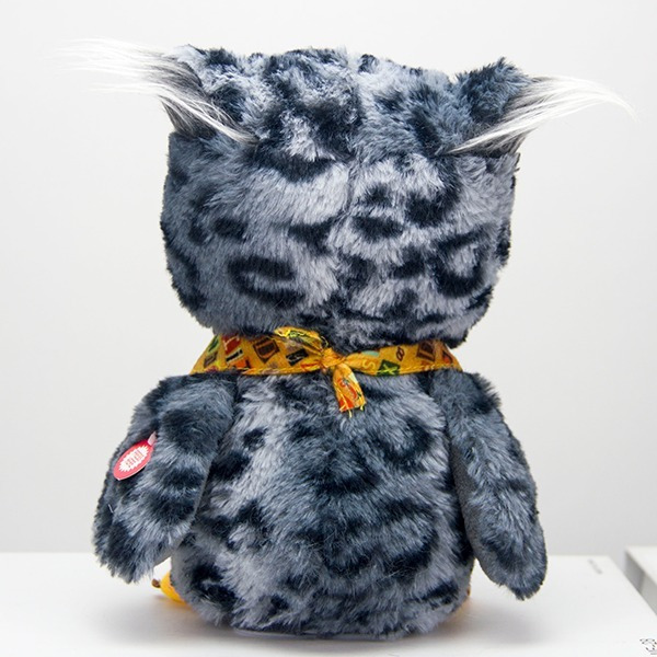 Audio owl plush electric toy manufacturer, electric simulation toy, speaking repeat, owl glow, flapping wings, bird chirping, birthday gift merchant Hai HNR Item Picture