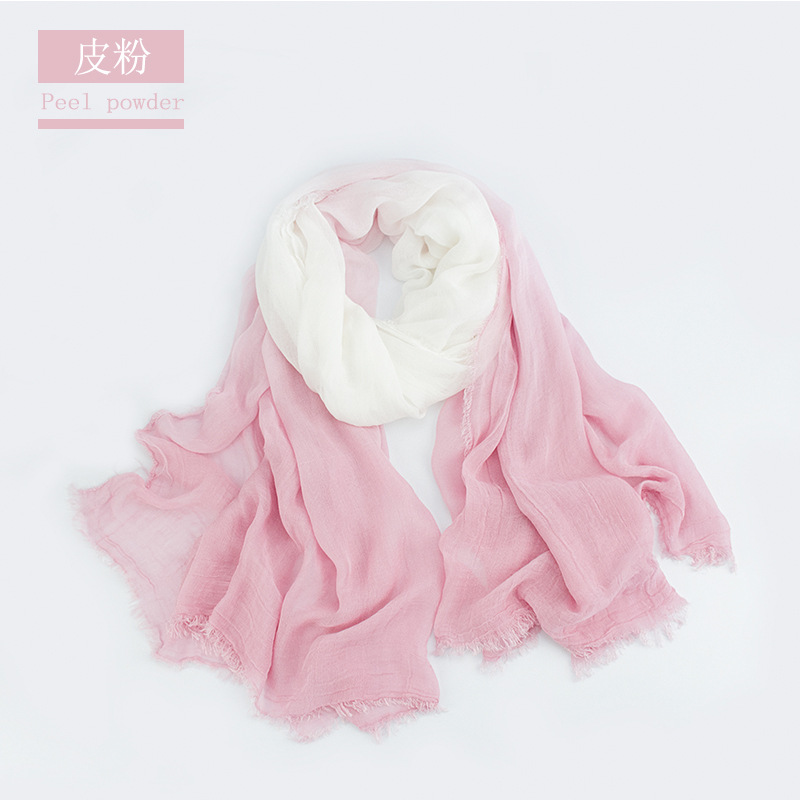 Japanese Simple Gradient Scarf Spring And Autumn Thin Modal Scarf Seaside Sun Protection Beach Towel 2022 Fashion Fringe Scarf Specification drawing