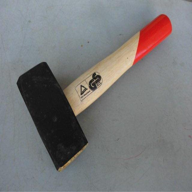 Wooden handle stone hammers 1kg, 1.5kg, 2kg, old export goods from the 1990s, large square head hammers, forging hammers, iron hammers Specification image