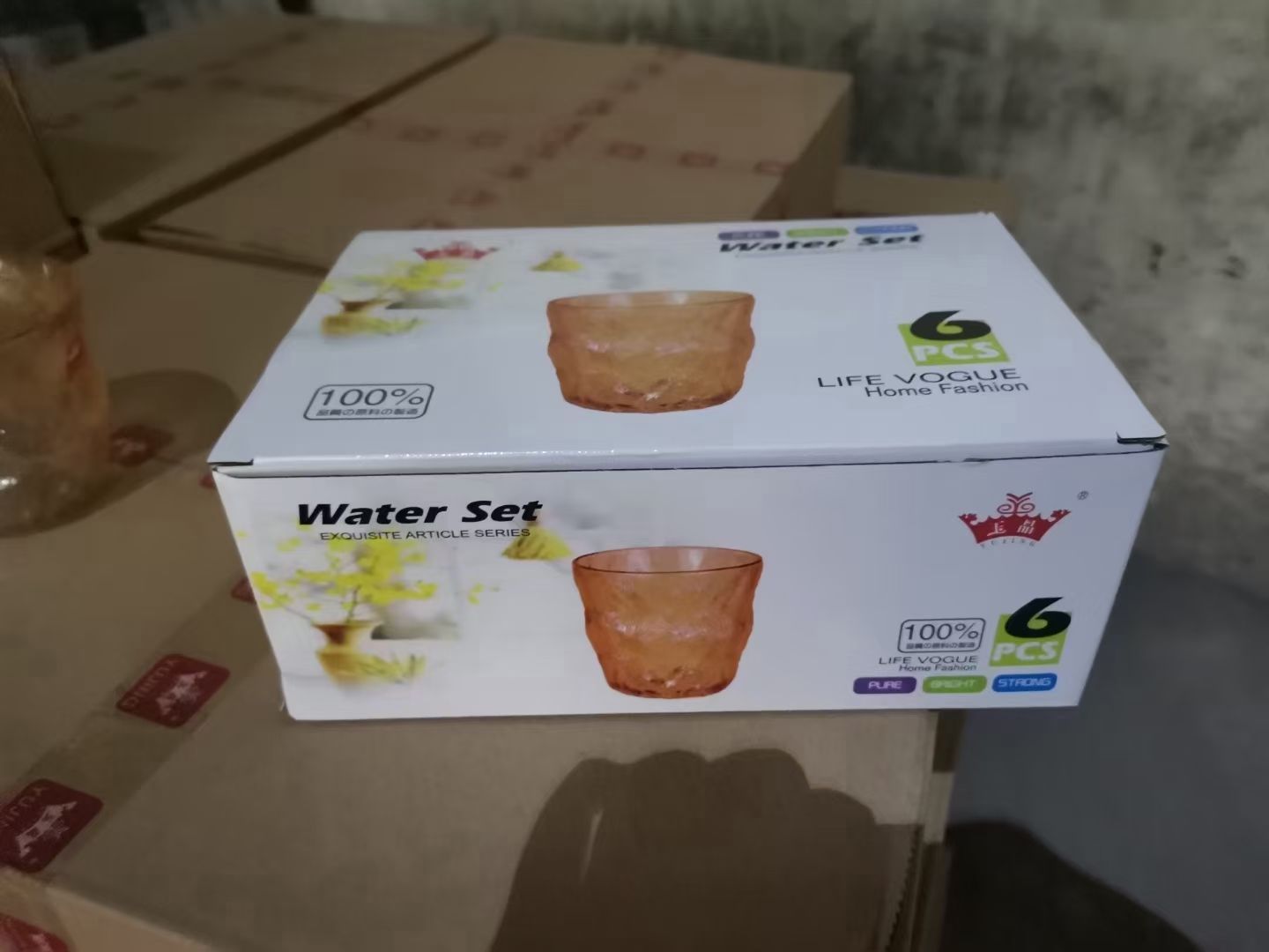 YJSK-5012-2D 玉晶电镀琥珀水杯矮款详情图2