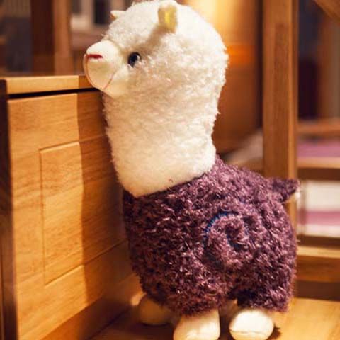 Alpaca no. 1 🦙 Alpaca cute figurine, divine beast grass mud horse plush toy, pillow doll, doll, birthday gift for a girlish friend Specification image
