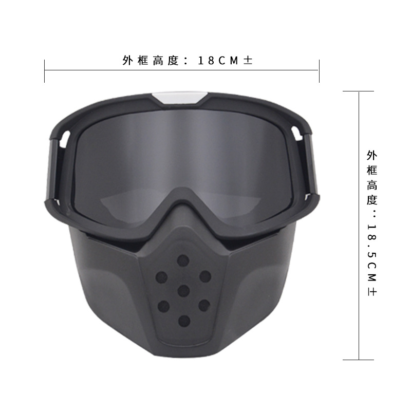 Motorcycle glasses, goggles, face masks, off-road goggles, Harley-Davidson helmets, goggles, tactical goggles, riding windshields detail image 10