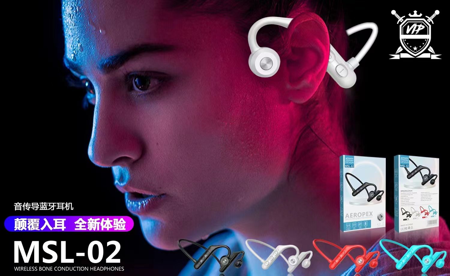 Guangdong soge marca auriculares, auriculares bluetooth de conducción ósea details Picture