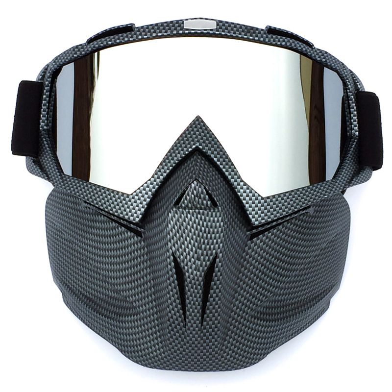 Retro mask goggles, off-road motorcycle racing goggles, outdoor cycling glasses, ski goggles detail image 3